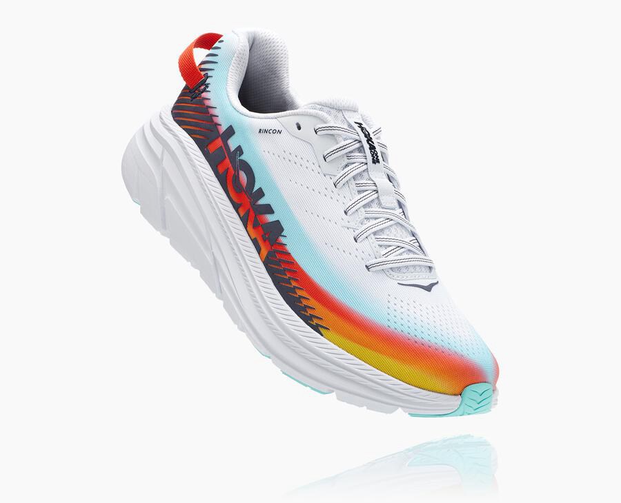 Hoka One One Hardloopschoenen Dames - Ironman Rincon 2 - Wit/Blauw - FK2786405